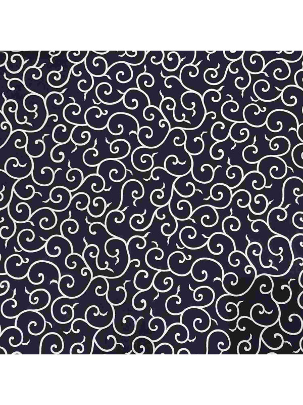 Furoshiki blue karakusa pattern (74cm)