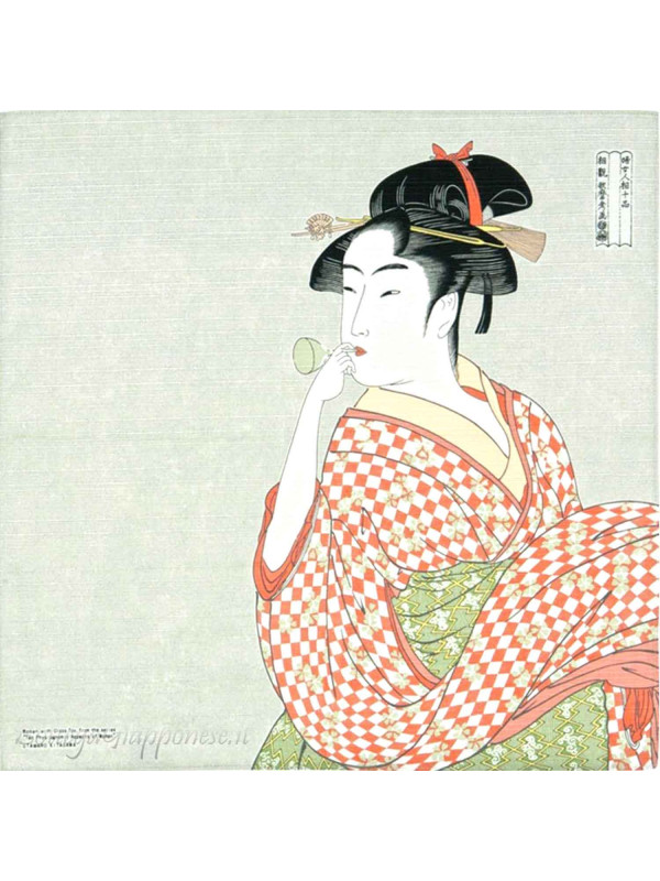Furoshiki motivo ukiyo-e (48x48cm)