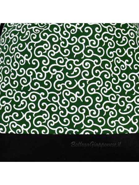 Backpack Kinchaku green karakusa