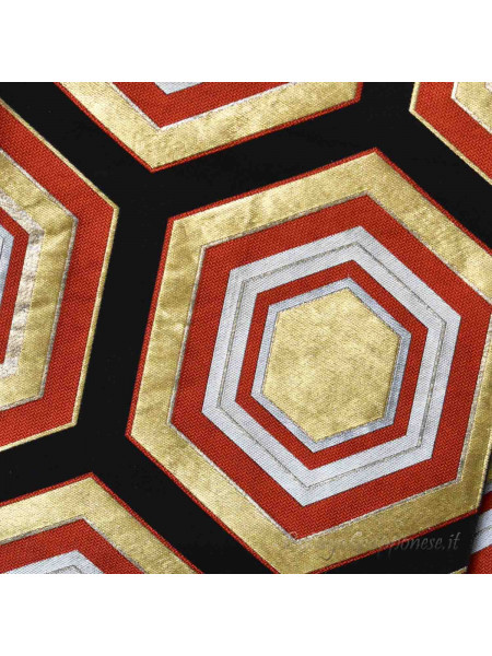 Fukuro-Obi silk belt hexagonal figures