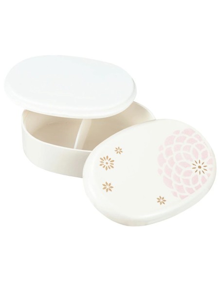 Bento box ovale perlato design floreale