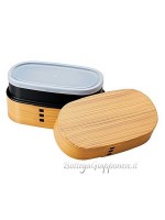 Bento box Hinoki wood grain