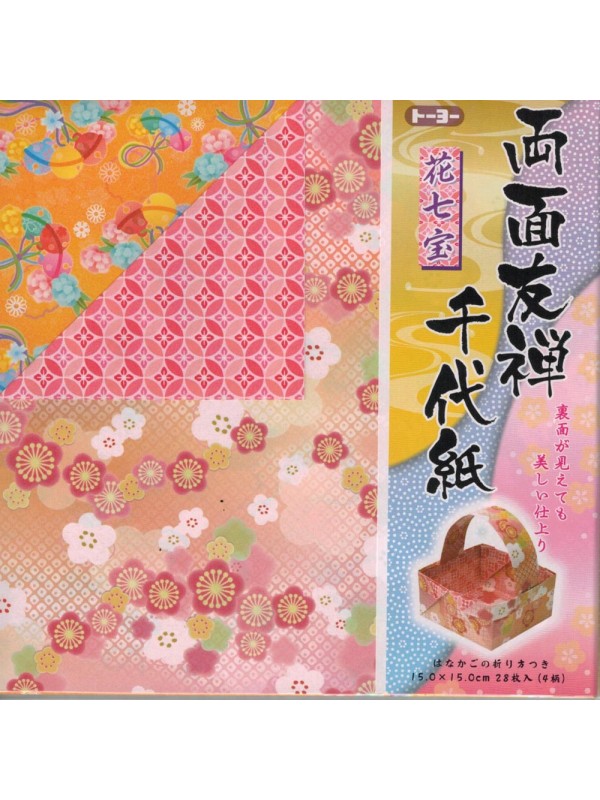 Chiyogami sheets double sided flowers