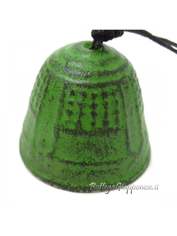 Fuurin green Japanese iron bell