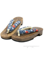 Geta Blue and sakura thong sandals (size L)