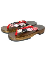 Geta giapponesi sandali legno infradito (mis. L)  Hana