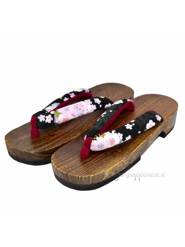 Geta Wooden thong sandals (size M) Eriko