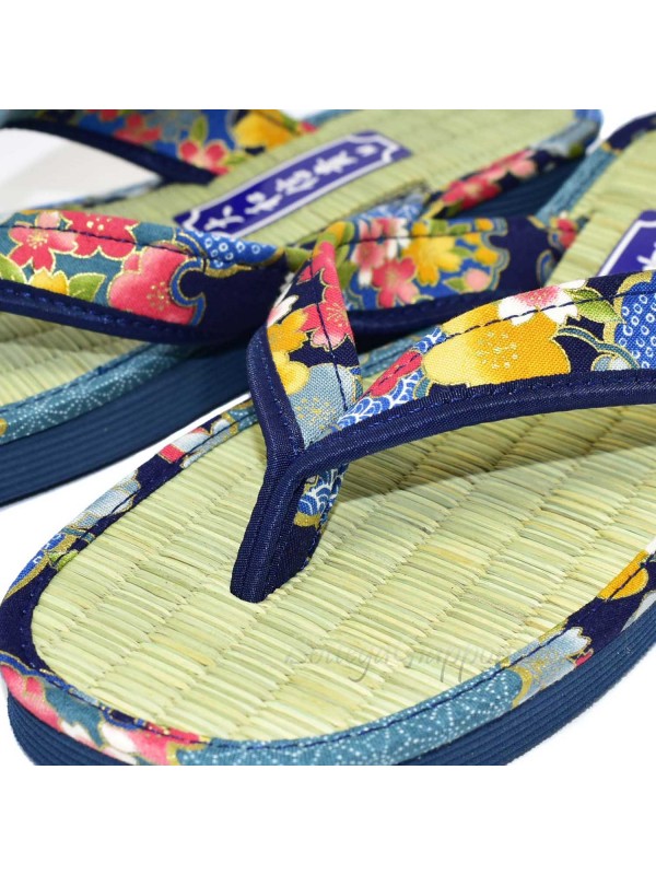 Zori infradito sandali naturali giapponesi blu