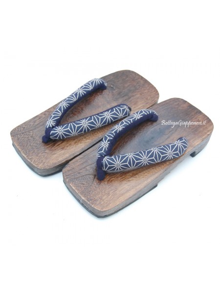 Geta wooden flip flops Asanoha