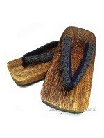 Geta wooden sandals flip flops blue