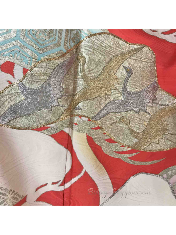 Furisode Marsu silk kimono