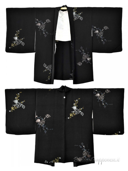 Haori ancient landscape silk kimono jacket