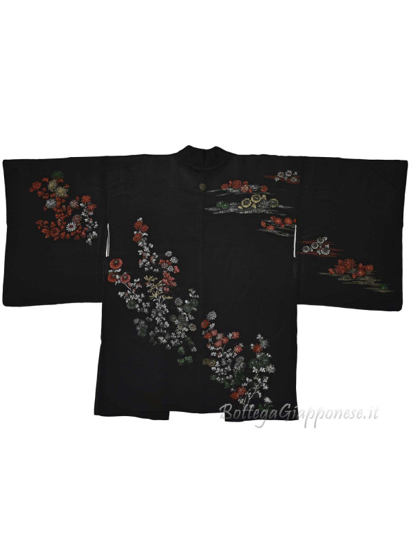 Haori giacca kimono seta floreale