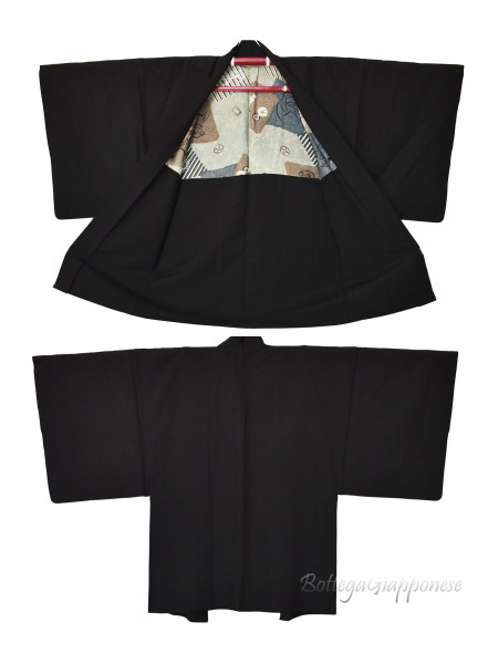 Haori giacca kimono uomo seta daruma