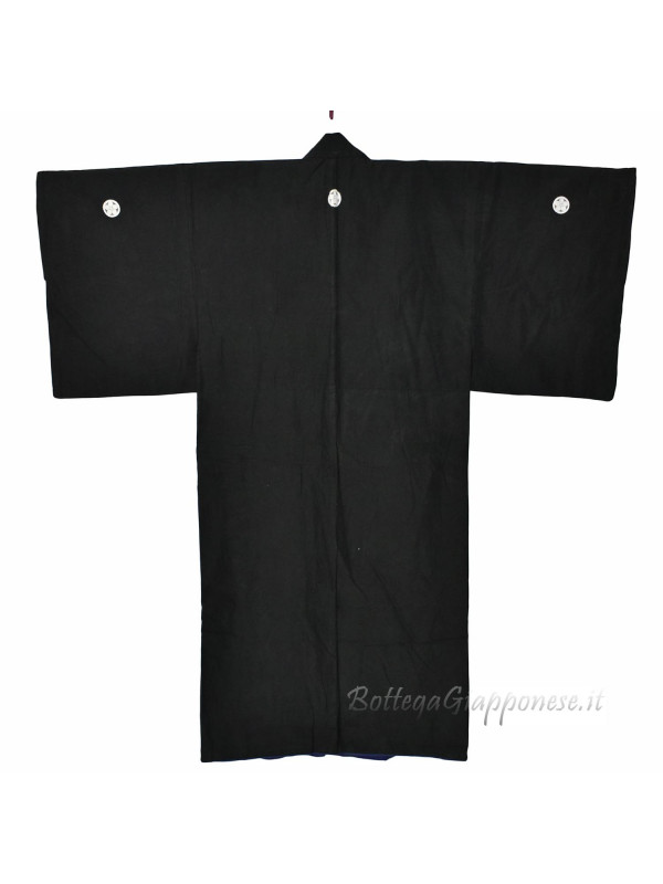 Kimono giapponese nero pesante
