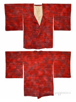 Michiyuki red acquerello kimono jacket