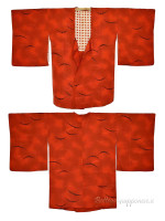 Michiyuki arancio scuro giacca kimono