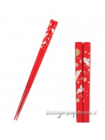 Hashi usagi sakura red chopsticks