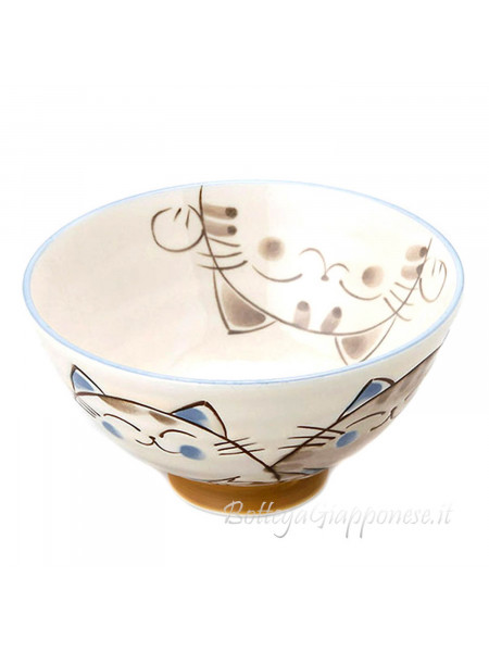 Bowl with cats design (11,5x6,2cm)B