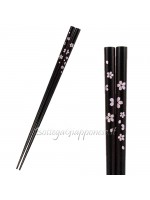 Hashi black chopsticks sakura design