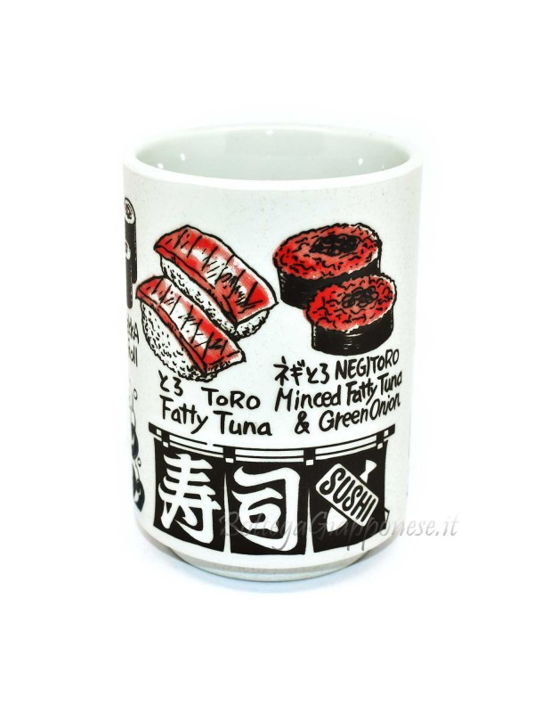 Cup | Sushi glass with food relief designs (1)