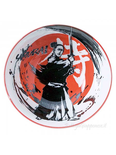 Ciotola con disegno di samurai (15x6,5cm)
