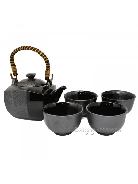 Kyusu servizio da tè giapponese nero
