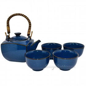 Kyusu sapphire Japanese tea set