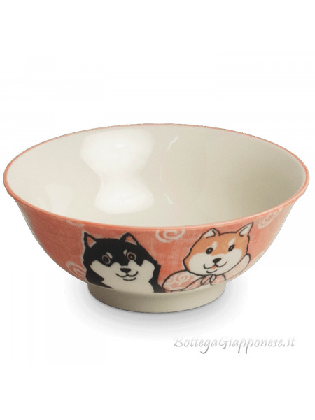Bowl with shiba inu design (15x7cm) R