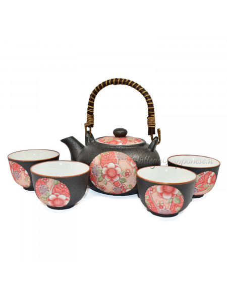 Kyusu Japanese umè teapot set