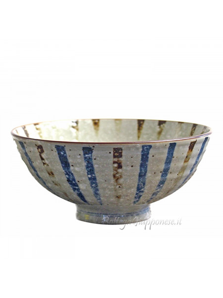 Bowl with vertical lines (14x6,5cm)