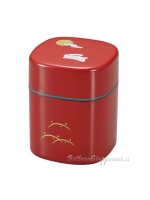 Tea container red box with rabbit design