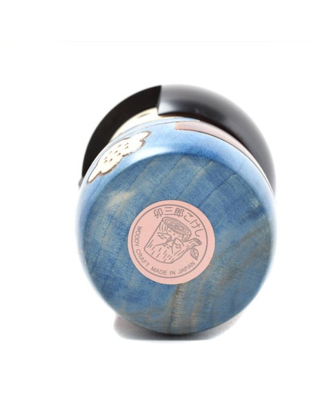 Kokeshi Kojitsu blue artigianale