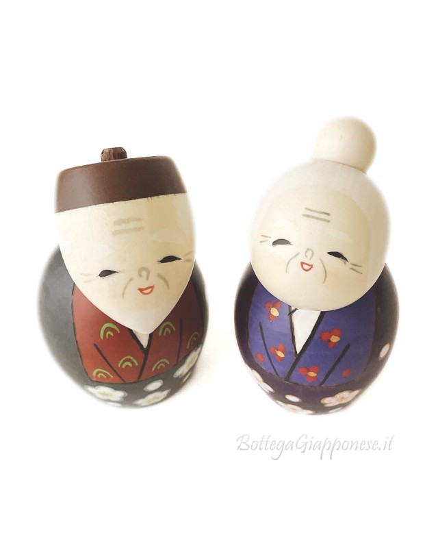 Kokeshi coppia Tomoshiraga