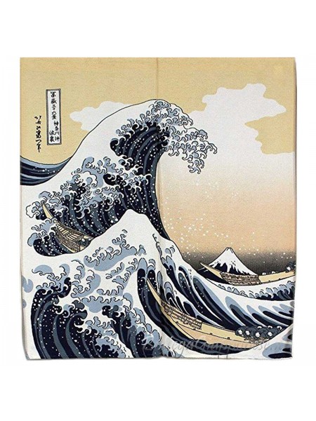 Noren big wave short Japanese curtain
