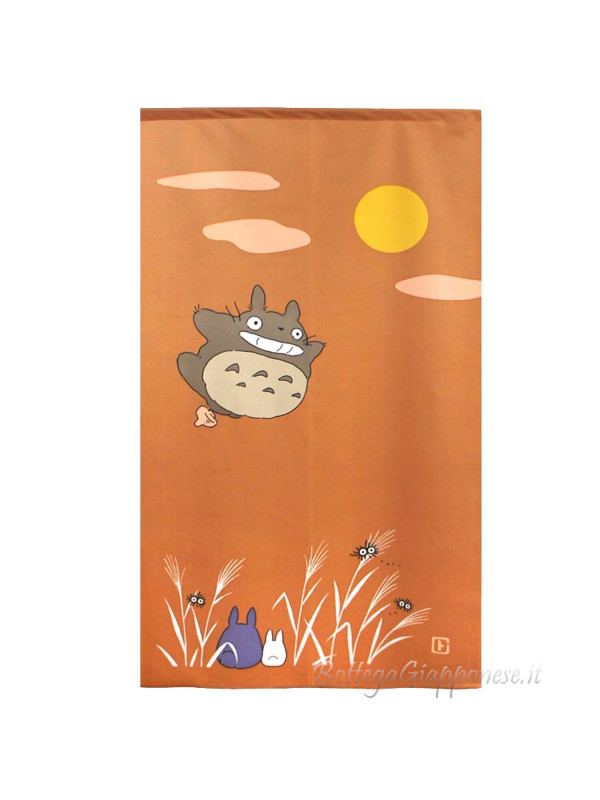 Noren curtain Totoro see the moon together