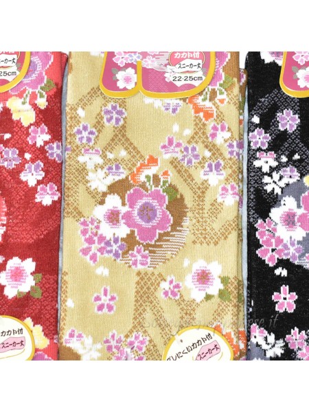 Tabi calze infradito disegno fiori sakura (tag. M) B