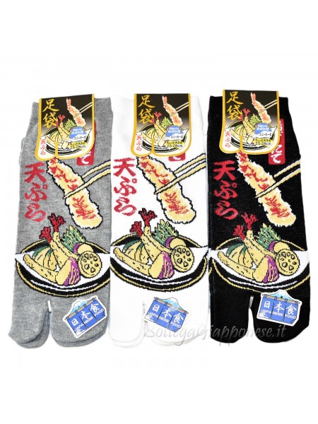 Tabi thong socks with tempura design (tag.L) B