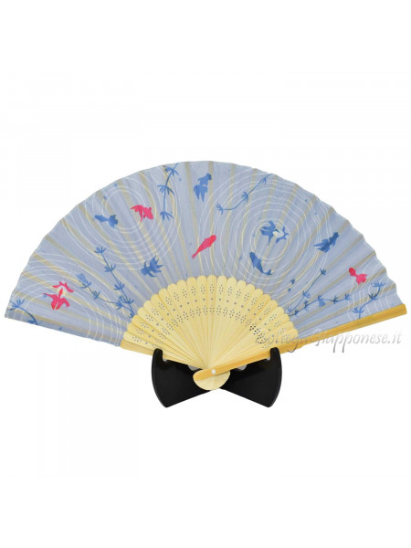 Sensu kingyo light blue fan