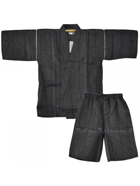 Jinbei grigio completo giacca e pantalone