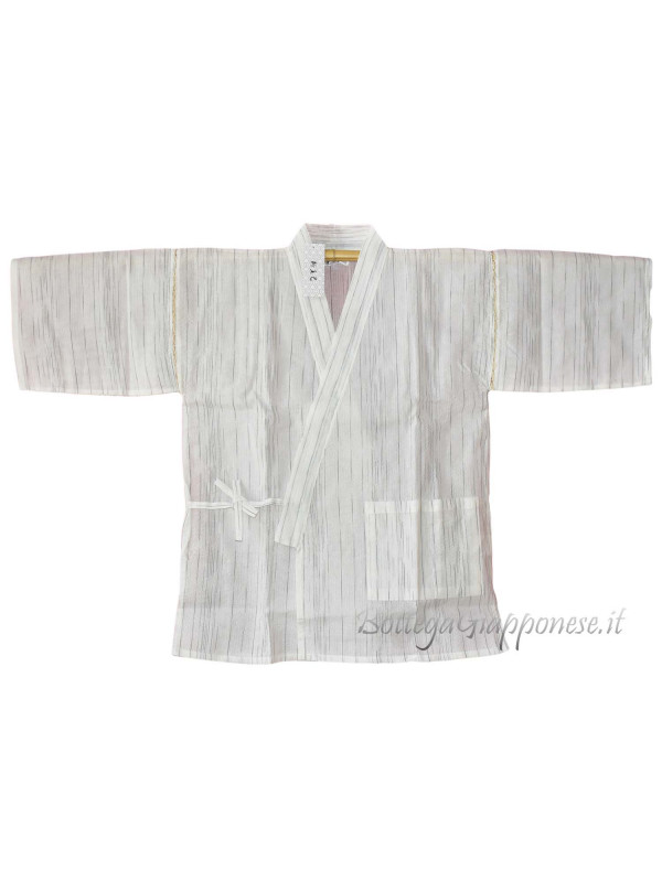 Jinbei white suit jacket and pants