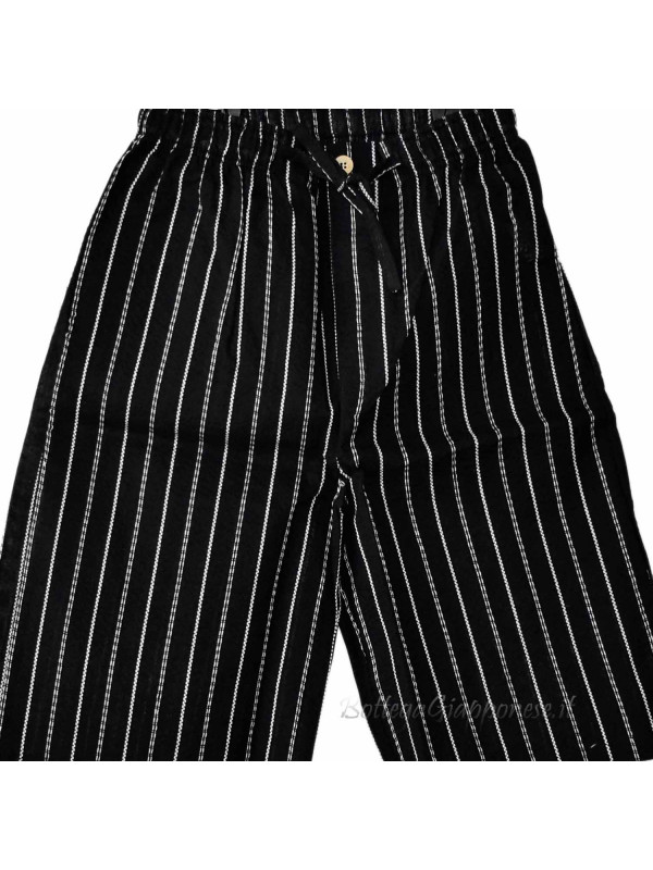 Jinbei nero completo giacca e pantalone